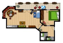 Appartement TYP C - 44 qm: Appartement TYP C - 44 qm: